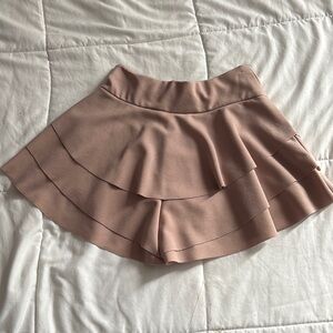 Chic Layered Skirt in Blush Pink